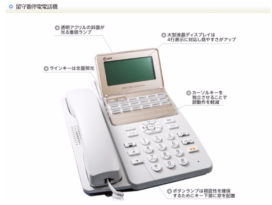 NTTホームテレフォンαB1留守番停電電話機